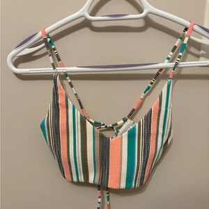 O'Neill Middles Striped Bikini Top - Size Small